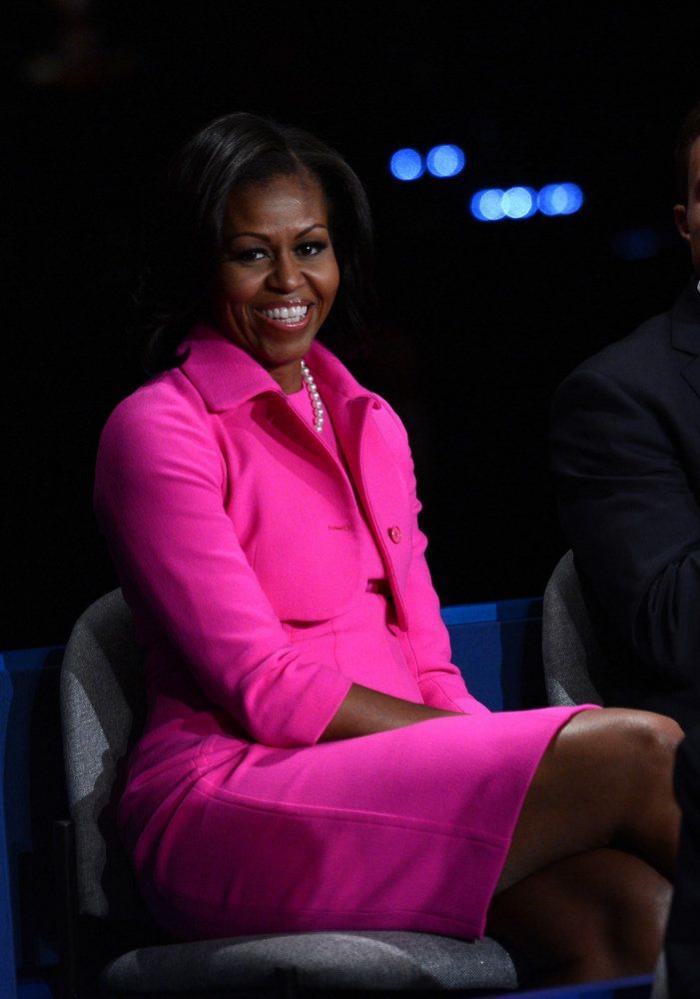 Debate en fucsia: Michelle Obama y Anne Romney, en el segundo cara a cara de candidatos (FOTOS)