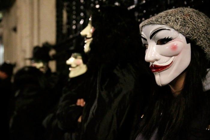 Protestas Anonymous en Londres por el 5 de Noviembre: la manifestación de las máscaras de Guy Fawkes (FOTOS)