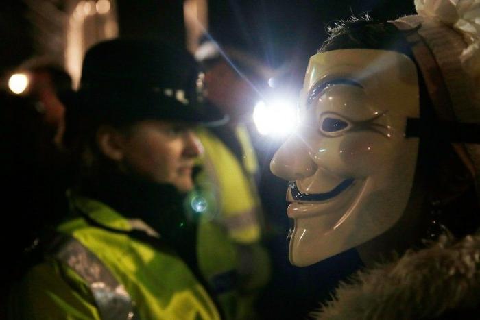 Protestas Anonymous en Londres por el 5 de Noviembre: la manifestación de las máscaras de Guy Fawkes (FOTOS)