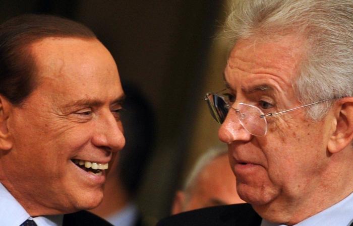 Berlusconi asegura ahora que si Monti se presenta como candidato, él no lo hará (FOTOS)