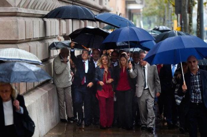 El Tribunal Superior de Justicia de Cataluña considera "un ataque" el apoyo frente a su sede a las imputadas por el 9N