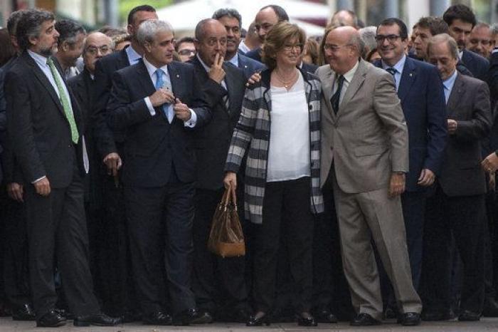 El Tribunal Superior de Justicia de Cataluña considera "un ataque" el apoyo frente a su sede a las imputadas por el 9N