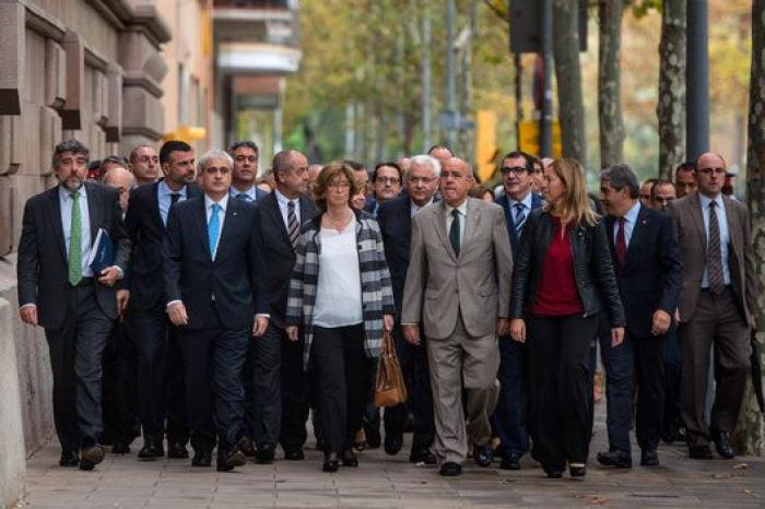 El Tribunal Superior de Justicia de Cataluña considera "un ataque" el apoyo frente a su sede a las imputadas por el 9N