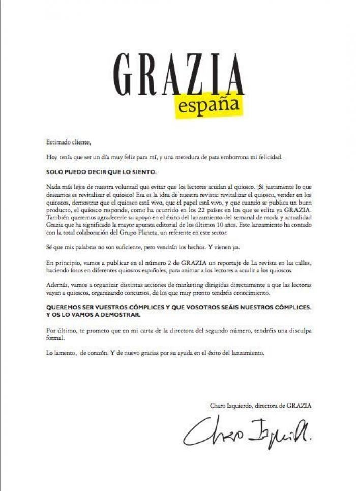 Revista 'Grazia': los quiosqueros dificultan la distribución del primer número (FOTOS)