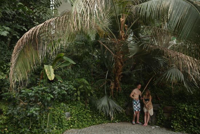 'Paraíso' tropical artificial de Alemania: un antiguo hangar para imaginar la playa todo el año (FOTOS)
