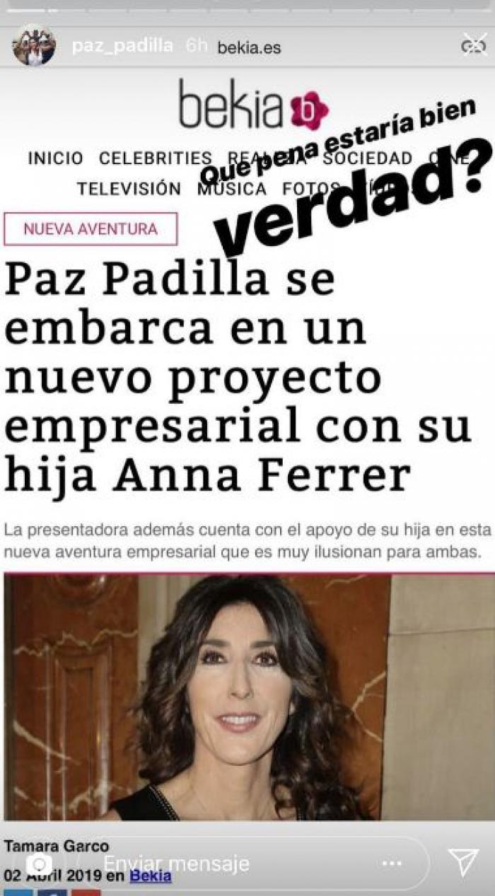 Esto es lo que Paz Padilla tiene que decir sobre la ministra de Cultura francesa (por motivos evidentes)