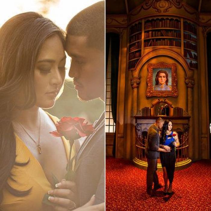 17 ideas mágicas para una sesión de fotos de compromiso inspirada en Disney