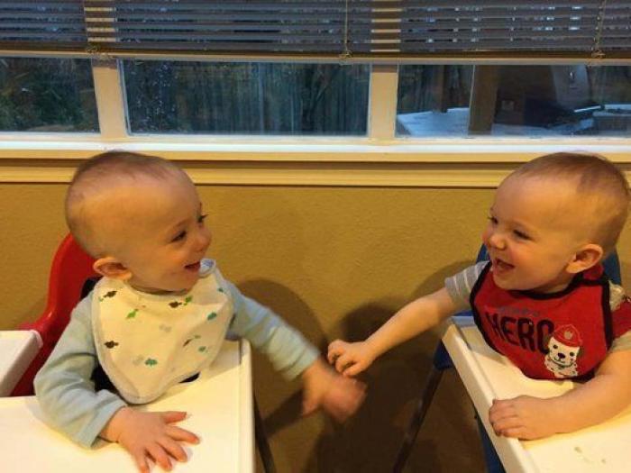 El divertido vídeo de una ecografía que muestra la pelea de dos gemelas