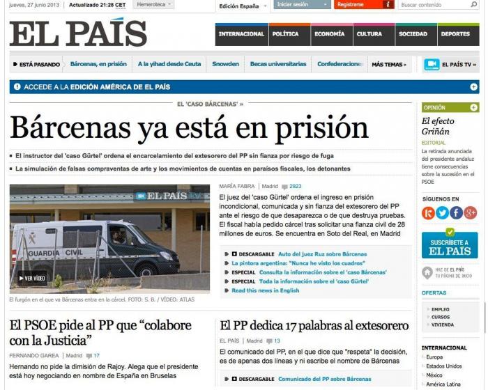 La Audiencia Nacional condena al PP y a Bárcenas por la reforma de la sede de Génova