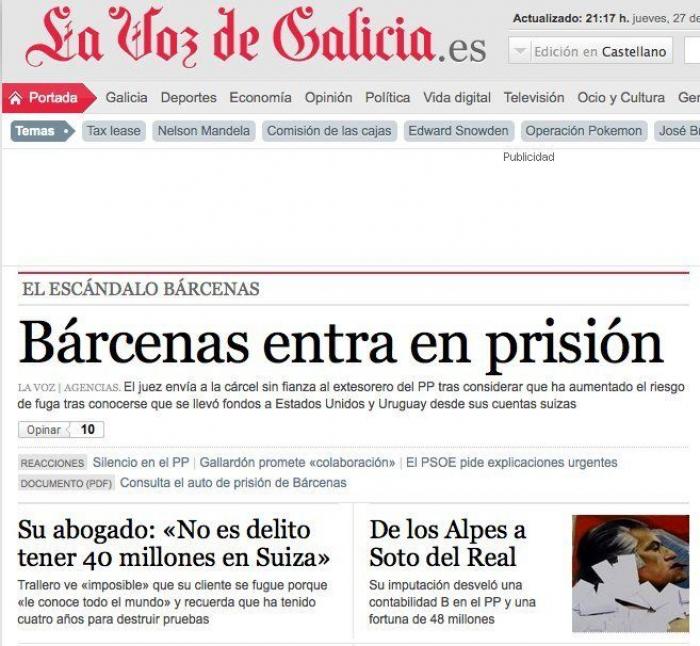 La Audiencia Nacional condena al PP y a Bárcenas por la reforma de la sede de Génova