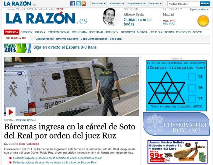 La Audiencia Nacional condena al PP y a Bárcenas por la reforma de la sede de Génova