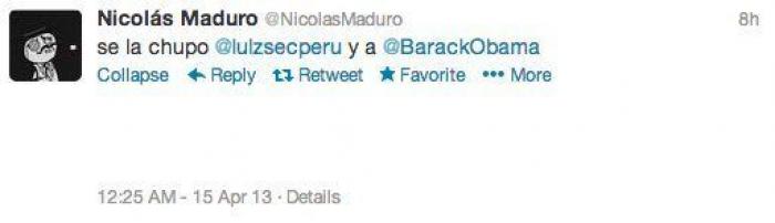 Elecciones Venezuela 2013: Piratean la cuenta de Nicolás Maduro en Twitter (TUITS)