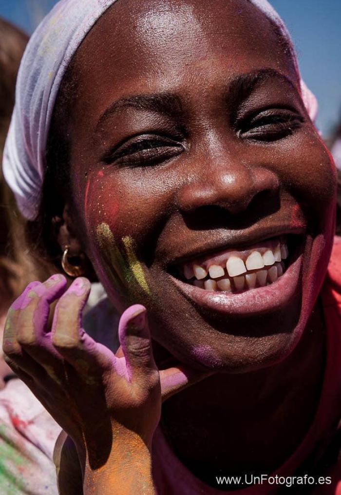 El arcoiris en un rostro