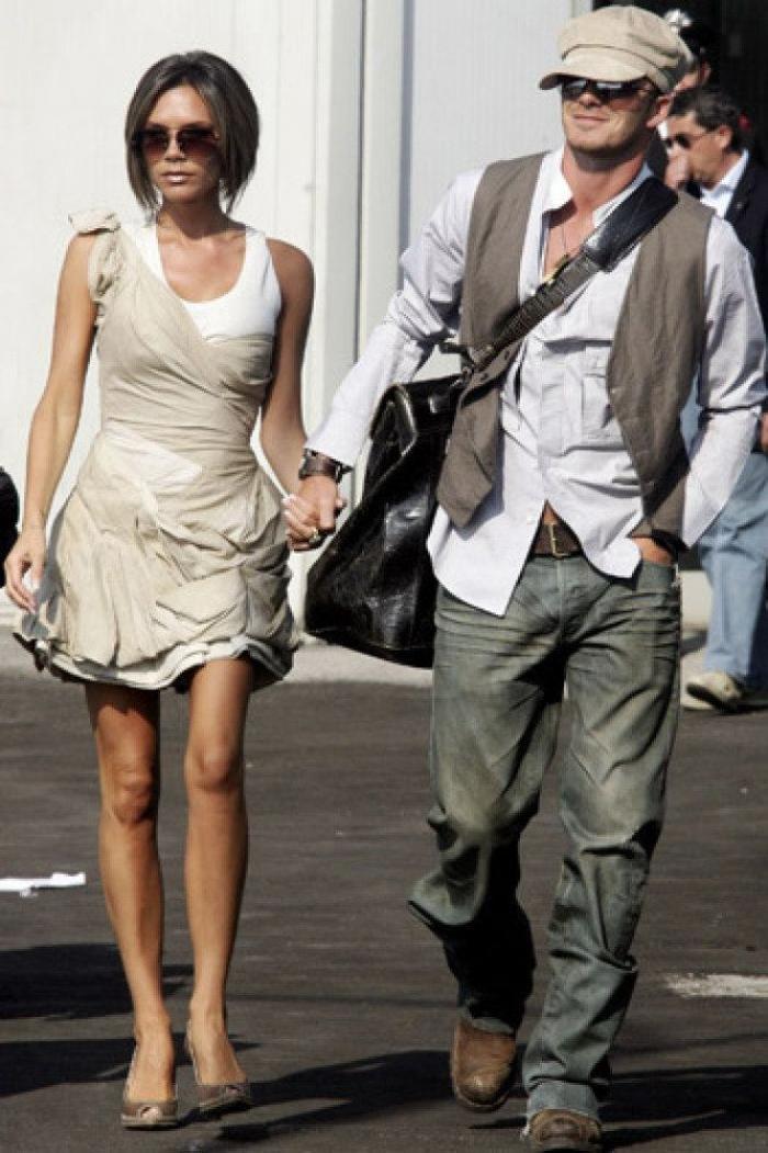 Las chanclas de David Beckham son lo mejor de esta foto