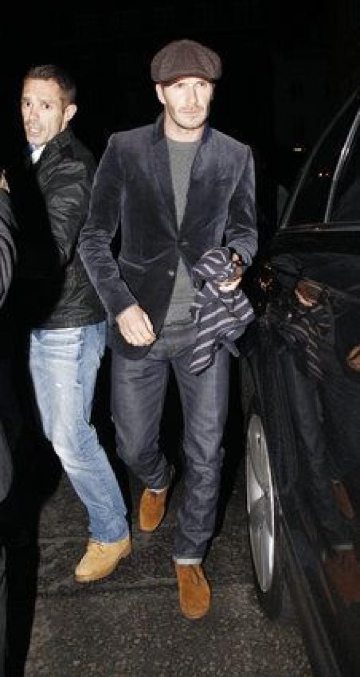 Las chanclas de David Beckham son lo mejor de esta foto
