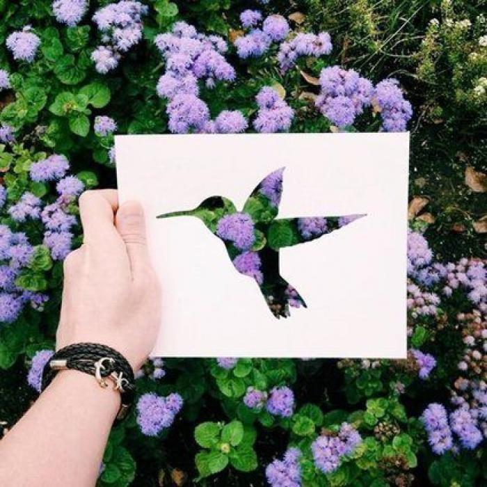 Con una hoja de papel y su amor por la naturaleza, este artista de Instagram crea las siluetas perfectas