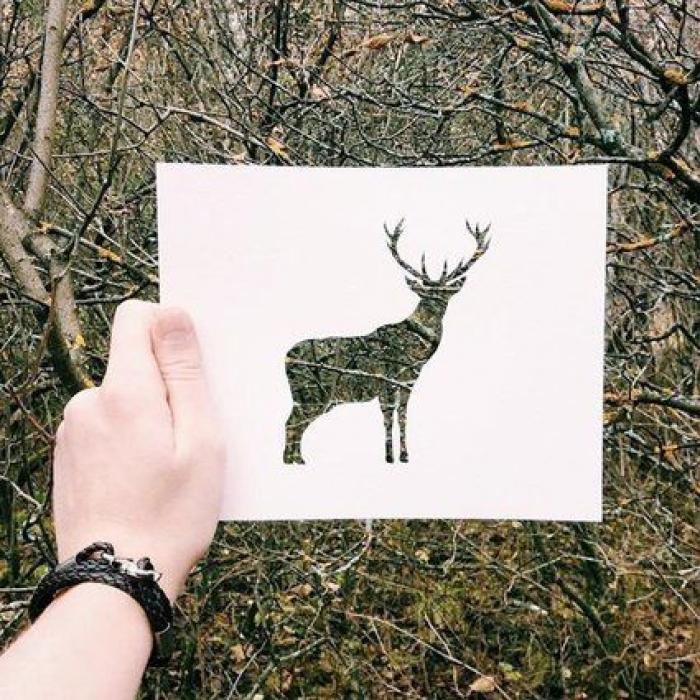 Con una hoja de papel y su amor por la naturaleza, este artista de Instagram crea las siluetas perfectas