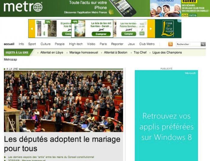 Francia aprueba el matrimonio homosexual (VÍDEO, FOTOS)