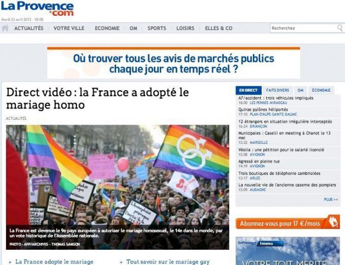 Francia aprueba el matrimonio homosexual (VÍDEO, FOTOS)