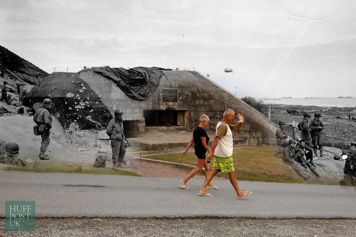 Los lugares del 'Día D', antes y ahora: 11 fotos que te impresionarán