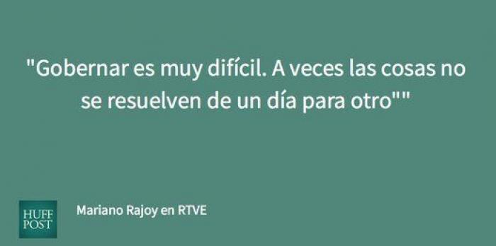 Rajoy, sobre la corrupción en el PP: "Nadie es perfecto"
