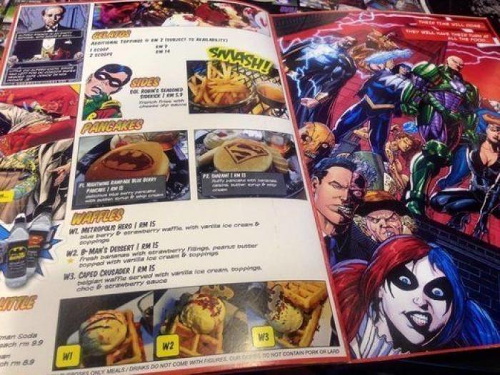 Pide una hamburguesa Batman o un café Superman en el restaurante de los superhéroes (FOTOS)