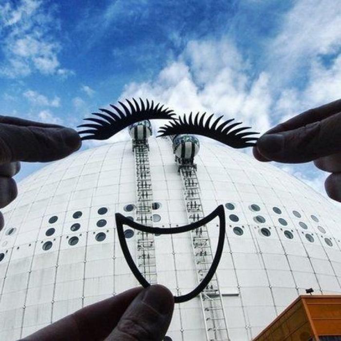 Este fotógrafo convierte puntos de referencia turística en obras de arte