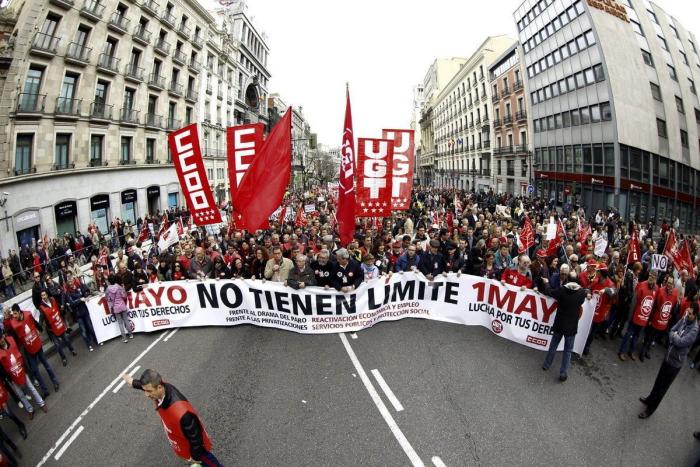 Manifestaciones Día del Trabajo: UGT y CC OO convocan 80 marchas este Primero de Mayo contra la austeridad y los recortes (DIRECTO)