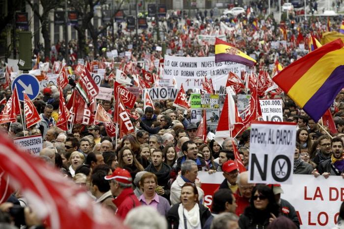 Manifestaciones Día del Trabajo: UGT y CC OO convocan 80 marchas este Primero de Mayo contra la austeridad y los recortes (DIRECTO)