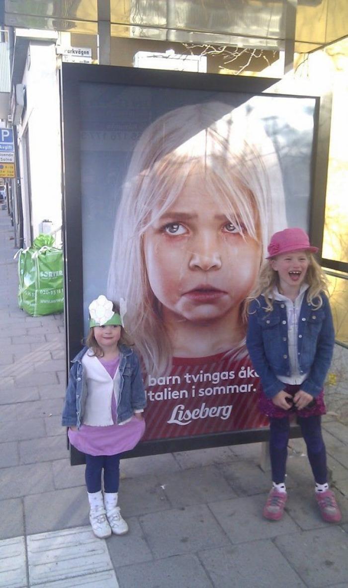 Un parque de Suecia se publicita despreciando a España, Italia y Grecia (FOTOS)