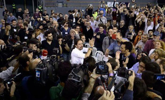 "¡Farsante! ¡Mentiroso!": Tensión al inicio de la Asamblea de Podemos
