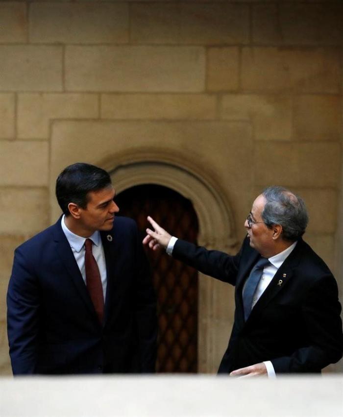 Sánchez propone a Torra constituir la mesa de diálogo entre gobiernos el lunes 24 de febrero
