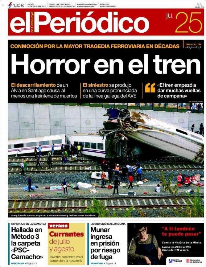 Al menos dos muertos y 27 heridos por el descarrilamiento de un tren en Italia