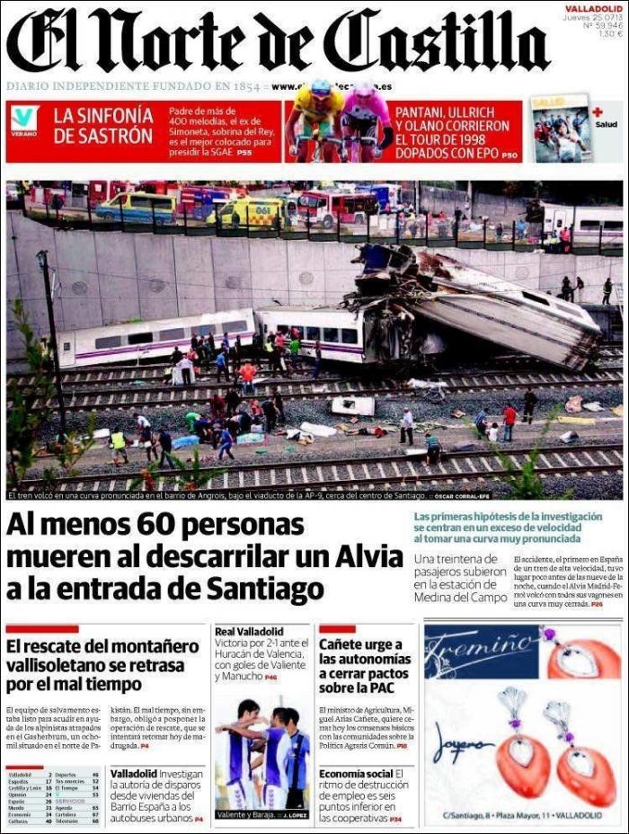 Al menos dos muertos y 27 heridos por el descarrilamiento de un tren en Italia