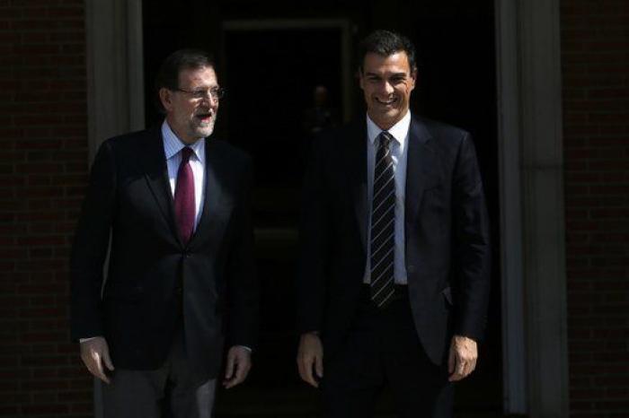 Pedro Sánchez se topa con el primer "no" de Rajoy, que rechaza la España federal