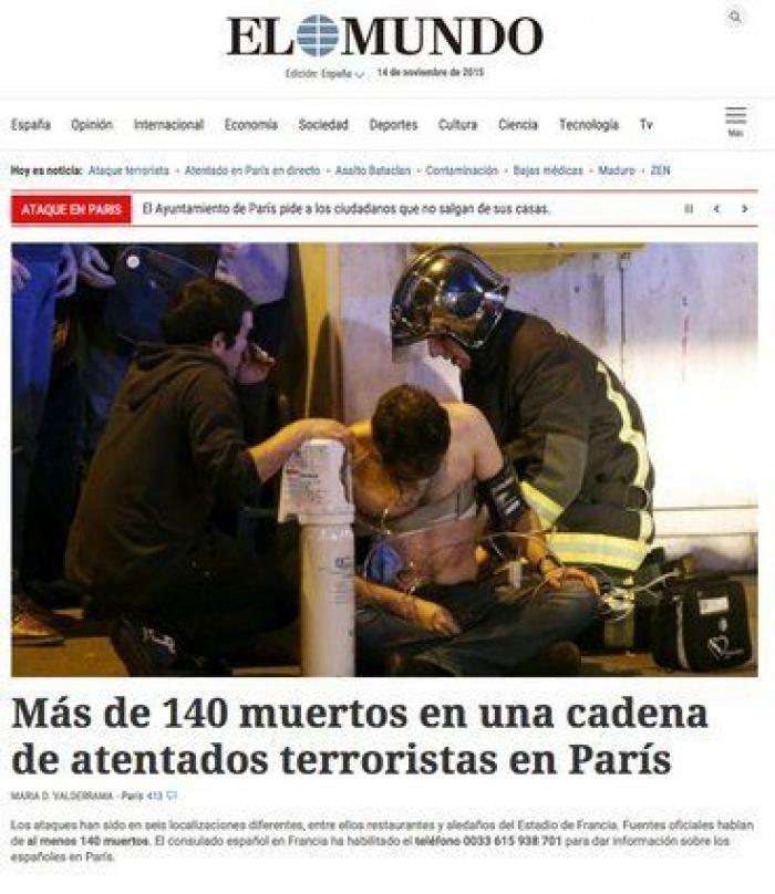 Atentados en París: al menos 120 muertos en varias explosiones y tiroteos simultáneos