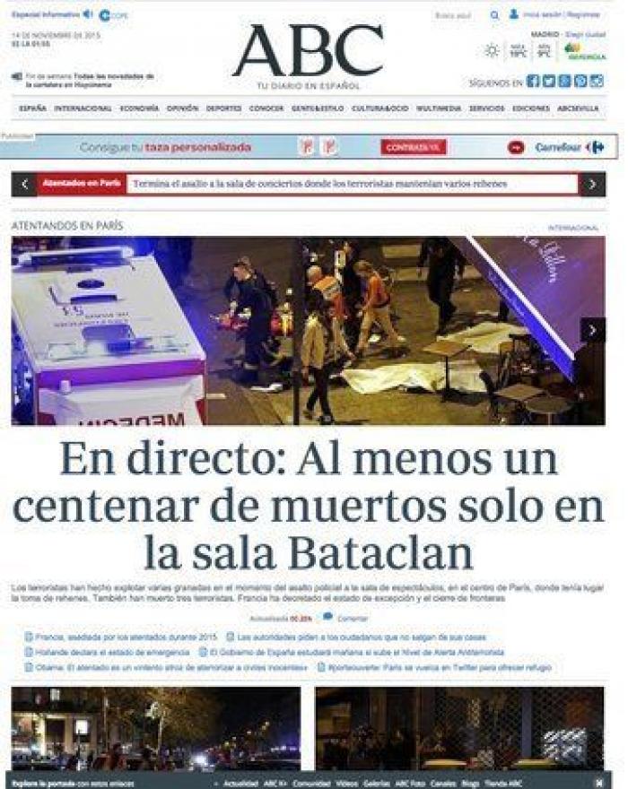 Atentados en París: al menos 120 muertos en varias explosiones y tiroteos simultáneos