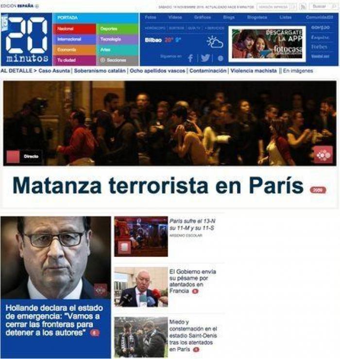 Atentados en París: al menos 120 muertos en varias explosiones y tiroteos simultáneos