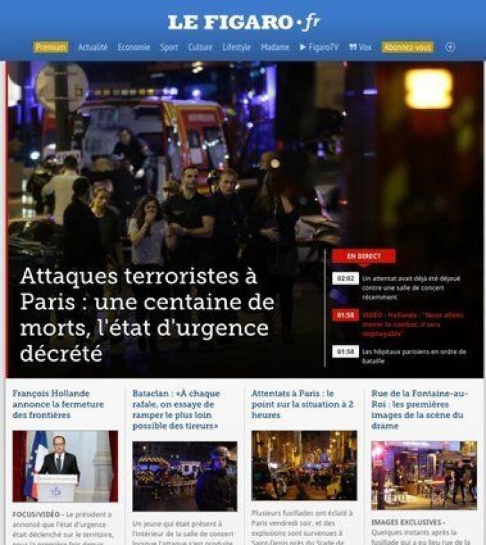 Atentados en París: al menos 120 muertos en varias explosiones y tiroteos simultáneos