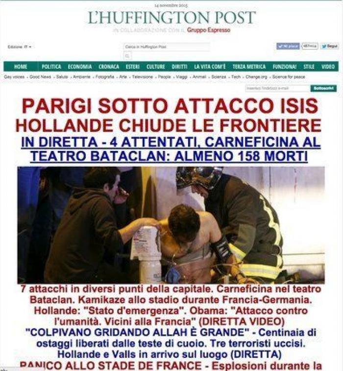 Atentados en París: al menos 120 muertos en varias explosiones y tiroteos simultáneos