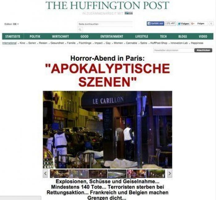 Atentados en París: al menos 120 muertos en varias explosiones y tiroteos simultáneos