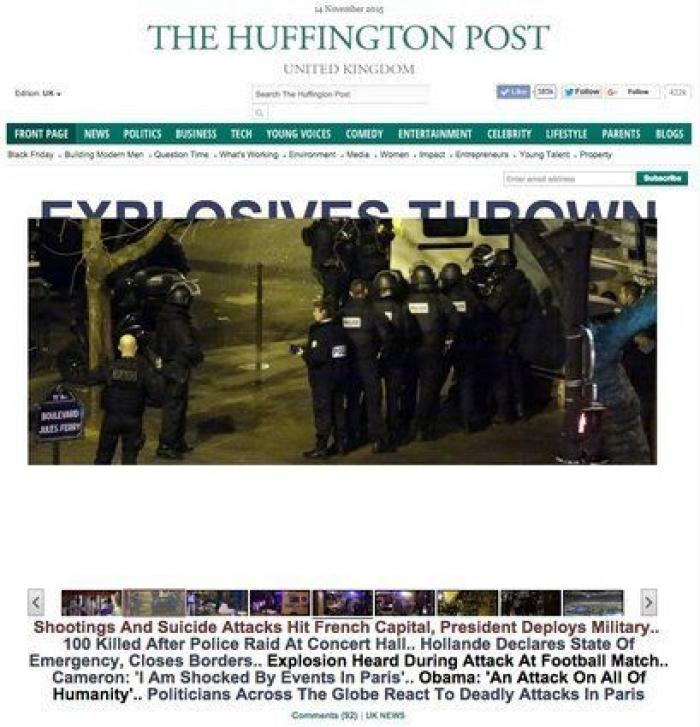 Atentados en París: al menos 120 muertos en varias explosiones y tiroteos simultáneos