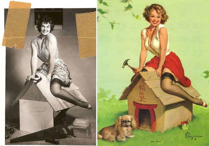 Modelos pin ups de Gil Elvgren: así se inspiraba para sus dibujos (FOTOS)