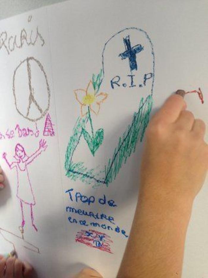 Una madre parisina anima a los niños a que dibujen sus emociones (FOTOS)