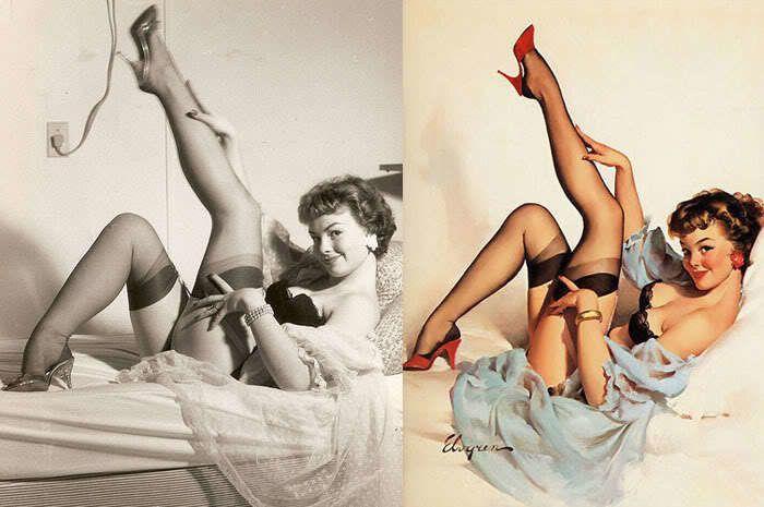 Modelos pin ups de Gil Elvgren: así se inspiraba para sus dibujos (FOTOS)