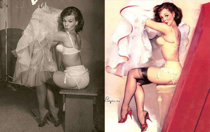 Modelos pin ups de Gil Elvgren: así se inspiraba para sus dibujos (FOTOS)
