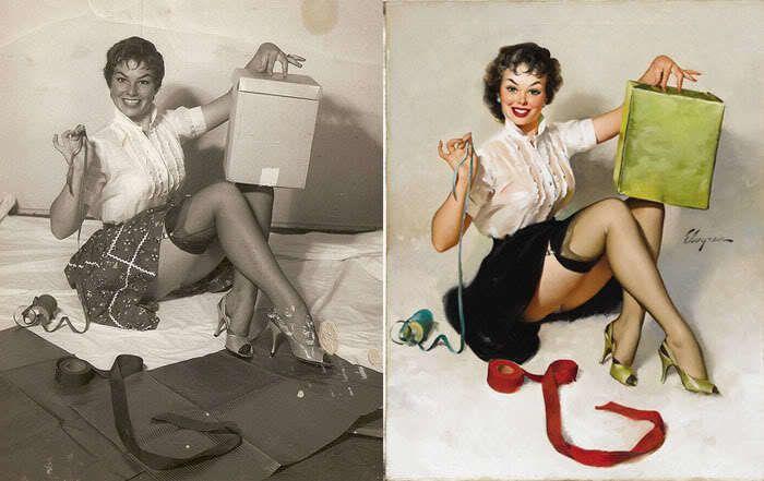 Modelos pin ups de Gil Elvgren: así se inspiraba para sus dibujos (FOTOS)