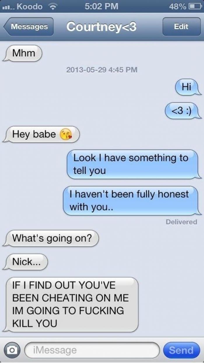 Broma a tu pareja: ¿Qué pasa si le escribes al móvil diciendo que no has sido del todo honesto? (TUITS)