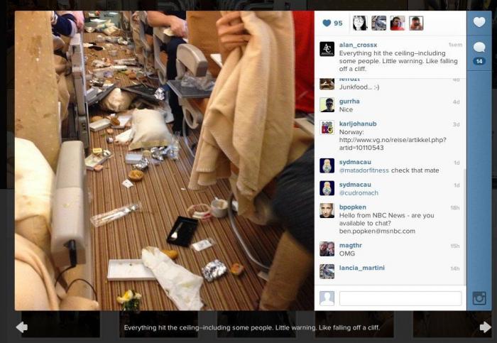 Turbulencias en un avión: esto es lo que pasa si ocurren a la hora de comer (VÍDEO, FOTOS)