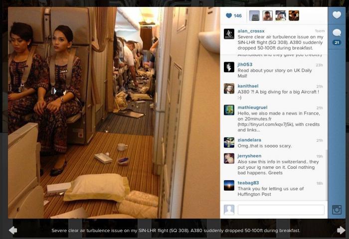 Turbulencias en un avión: esto es lo que pasa si ocurren a la hora de comer (VÍDEO, FOTOS)